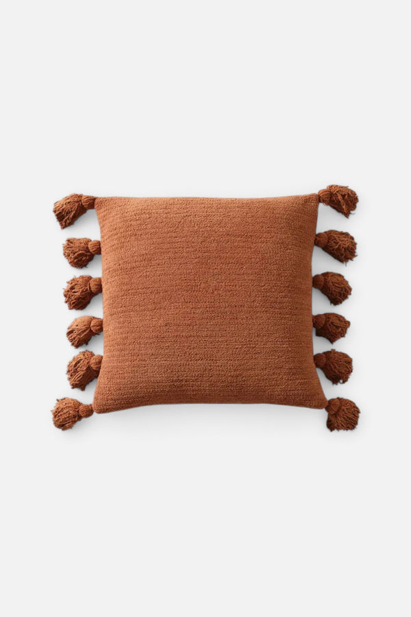 Pom Pom Throw Pillow, Sienna