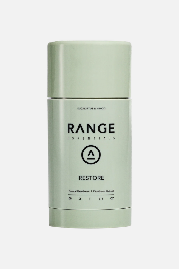 Range Essentials Mene's Deodorant 88G- Restore: Eucalyptus & Hinoki