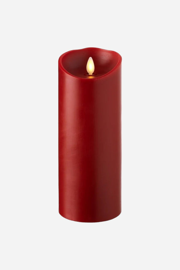 RAZ Imports Red Flameless Candle, 3X9
