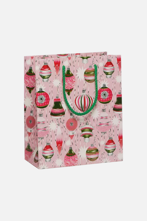 Retro Ornaments Holiday Gift Bag