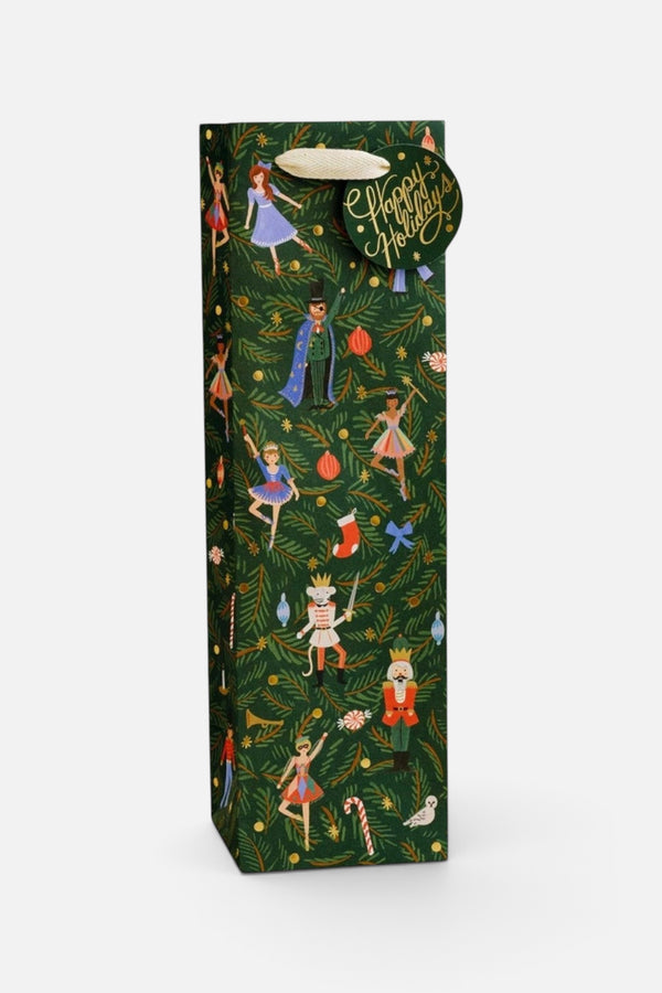 Rifle Paper Co. Nutcracker Wine Gift Bag