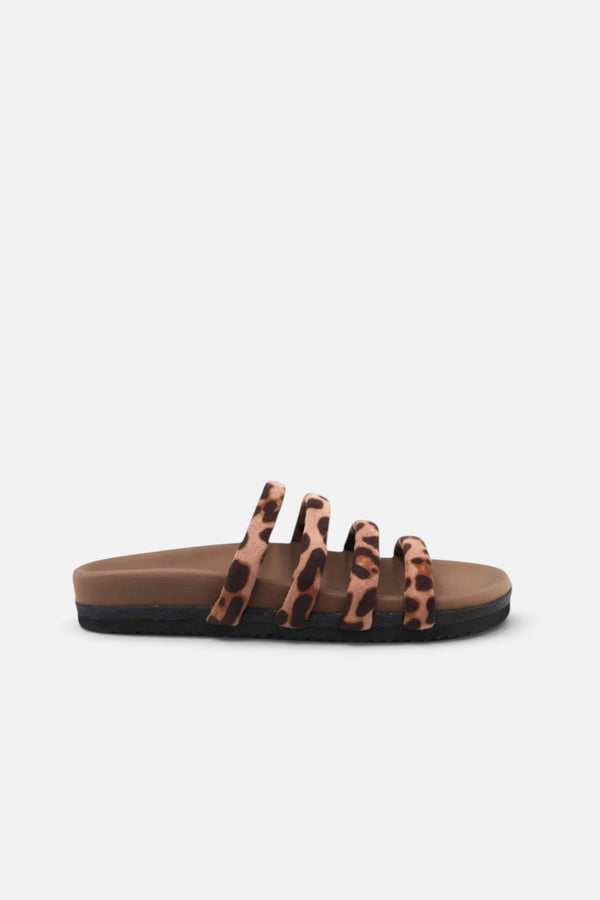 Roam Leo Quattro Sandal in Taupe Leopard