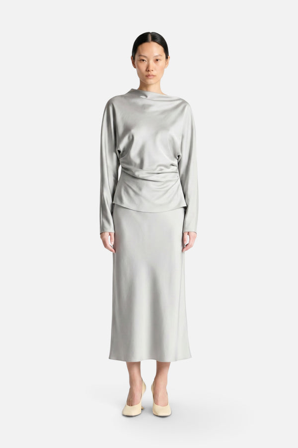 Saint Art Ida Draped Top in White