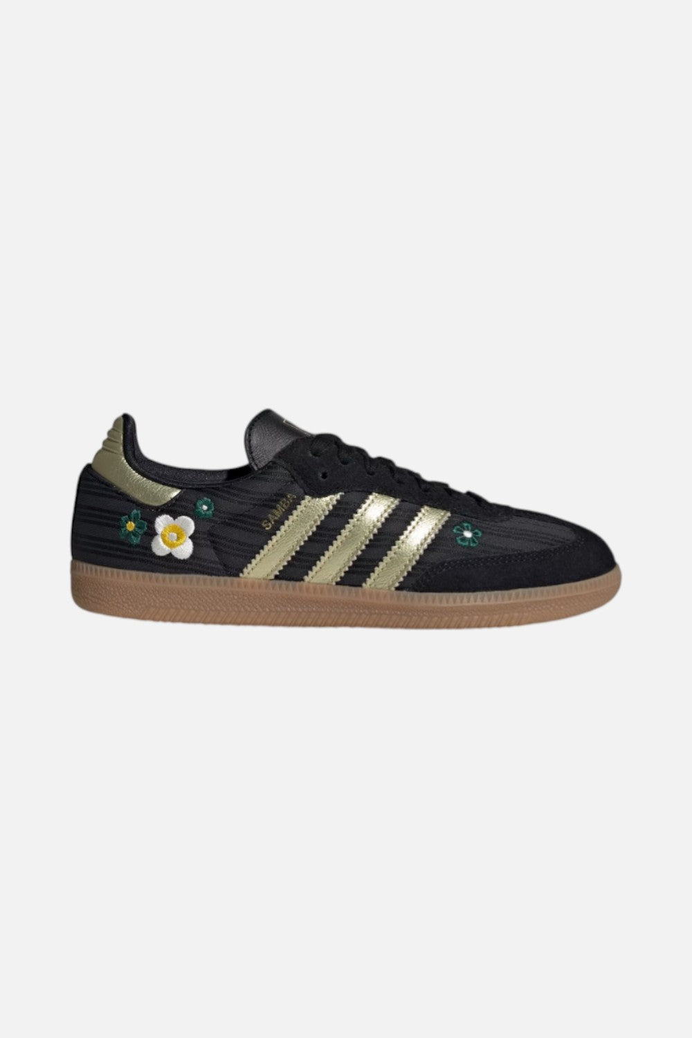 Adidas Women's Samba OG Sneakers in Black and Gold Metallic – CHROME