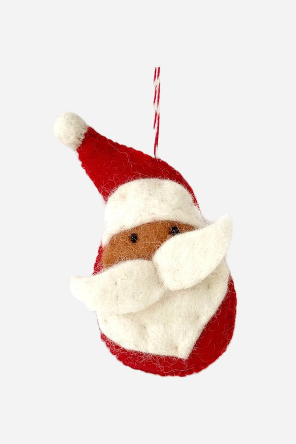 Santa Felt Wool Ornament