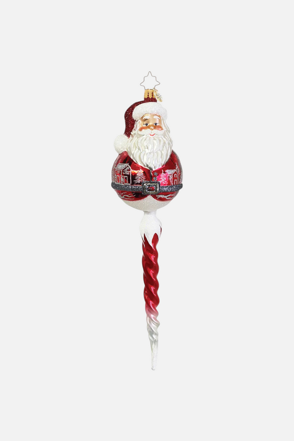 Santa's Icy Cascade Ornament