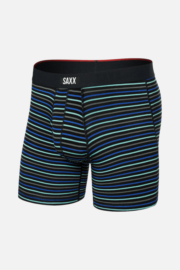 Saxx Men's Vibe Xtra Comfort Boxer Brief in Gents Stripe