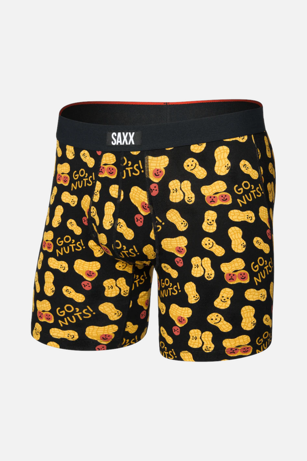 Saxx Men's Vibe Xtra Soft Comfort Boxer Brief in Go Nuts