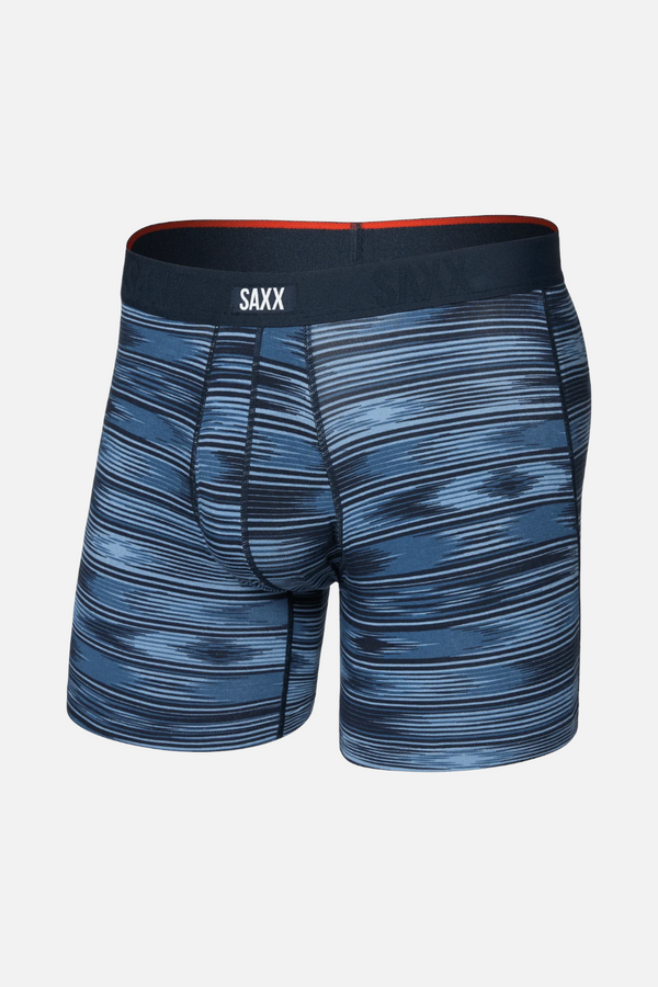 Saxx Men's Vibe Xtra Soft Comfort Boxer Brief in Ikat Stripe