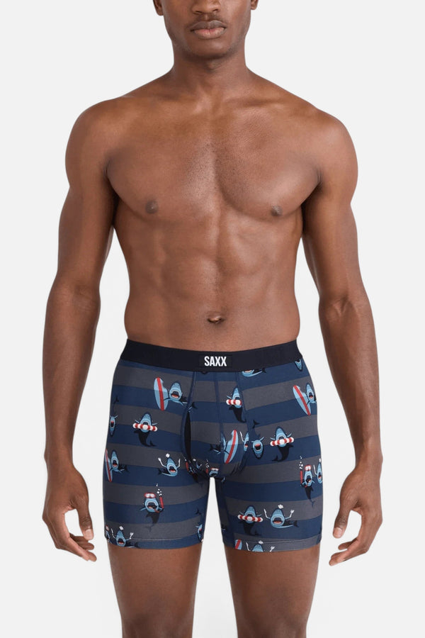 Saxx Men's Vibe Xtra Soft Comfort Boxer Brief in Shark Bite