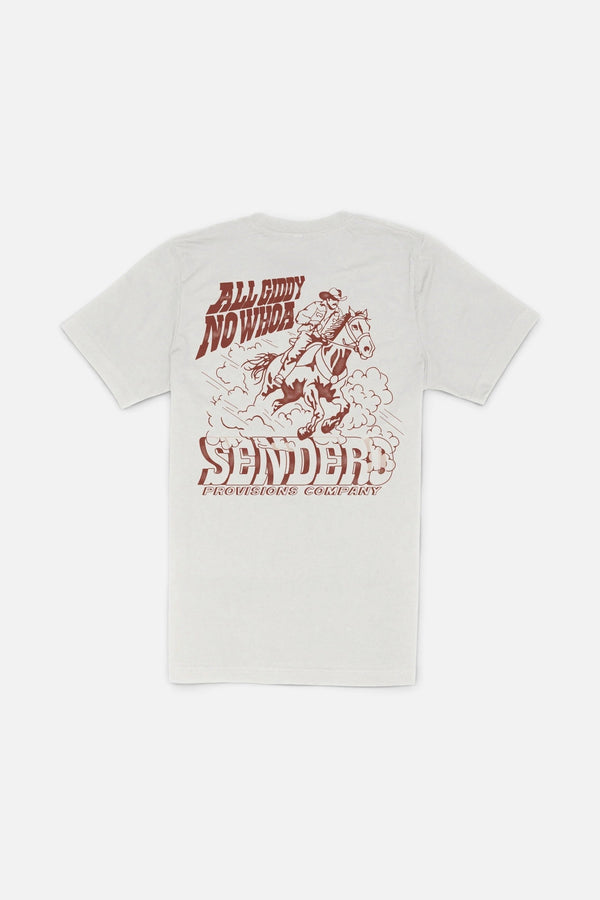Sendero All Giddy No Whoa Tee in Vintage White