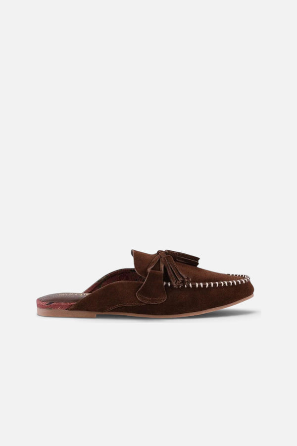 Seychelles Silverlake Mule in Brown Suede