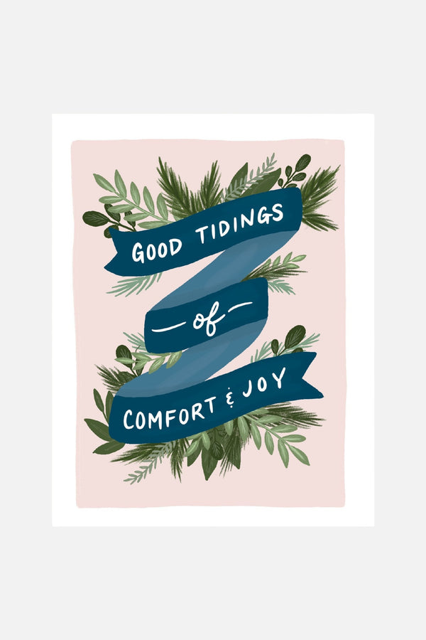Slightly Stationery Comfort & Joy Holiday Card
