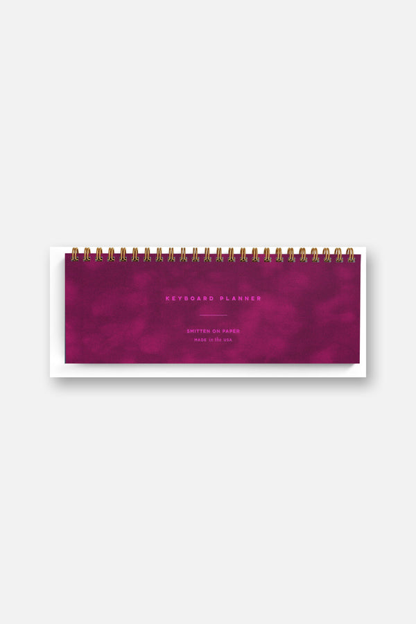 Smitten On Paper Keyboard Planner in Velvet Fuchsia
