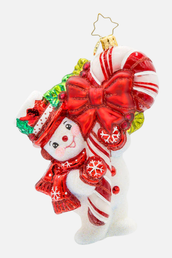 Snowy Retro Cheer Ornament