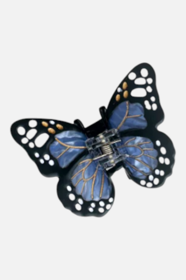 Solar Eclipse Mini Monarch Sapphire Claw Clip