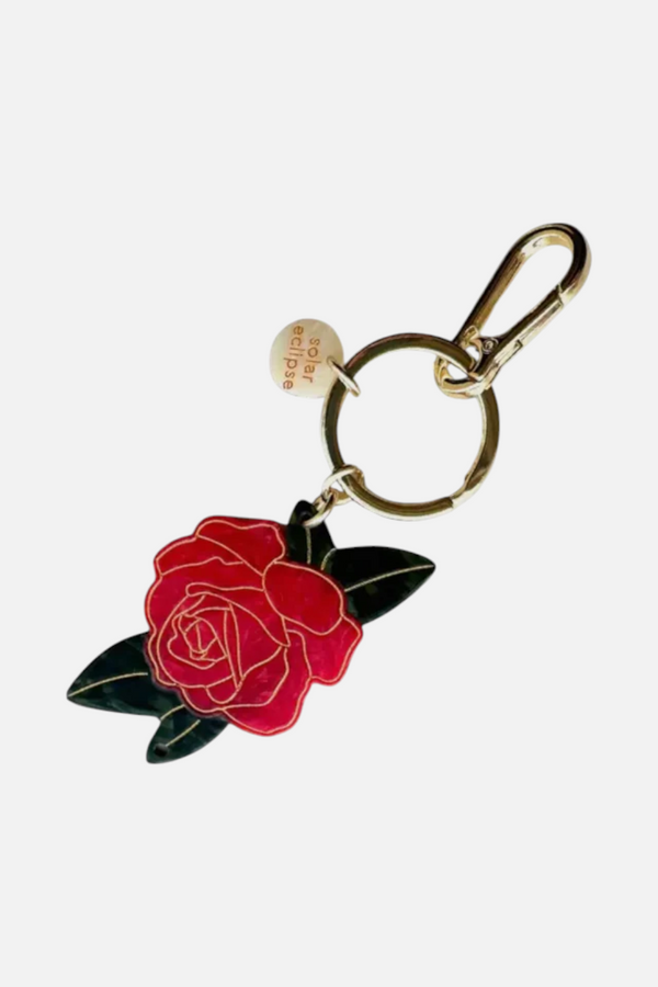 Solar Eclipse Rose Bag Charm
