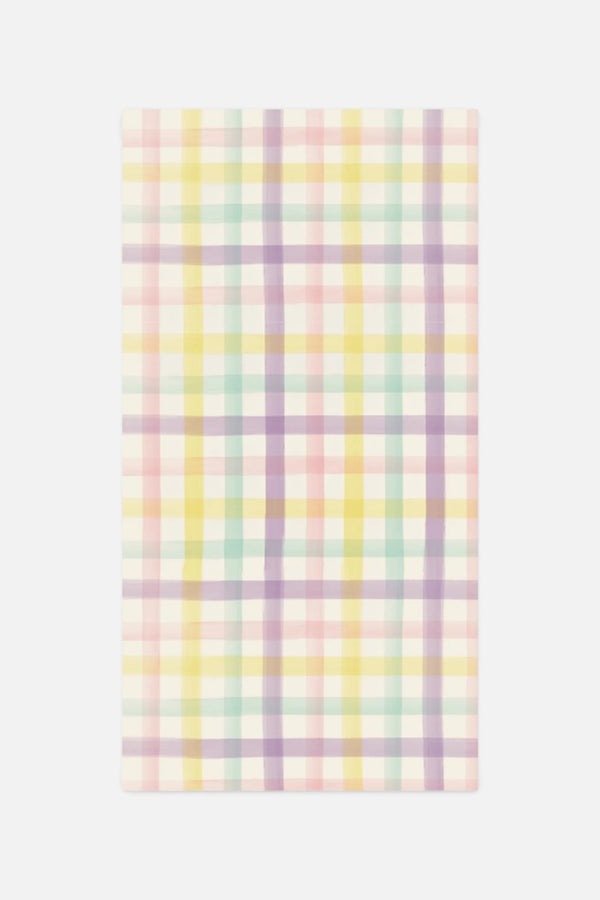 Spring Plaid Guest Napkins - Set of 16