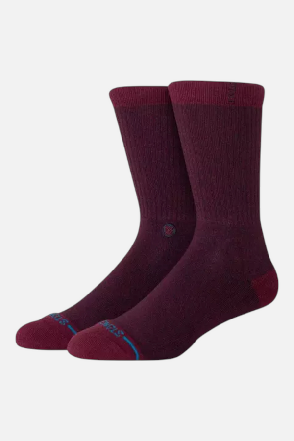 Stance Shelter Crew Sock in Fig- Large