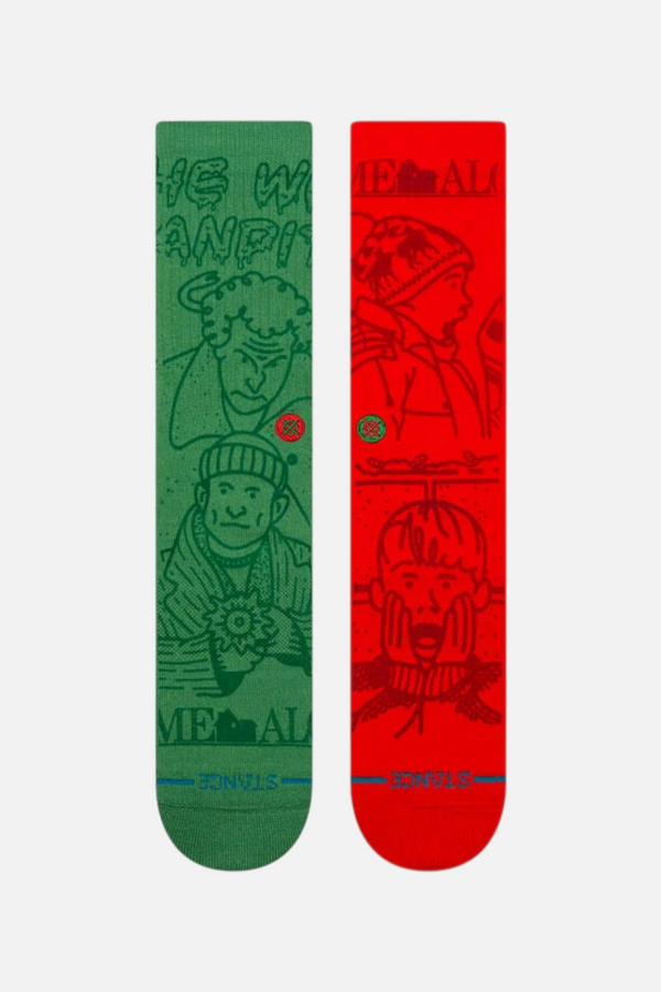 Stance X Home Alone Crew Sock- Large