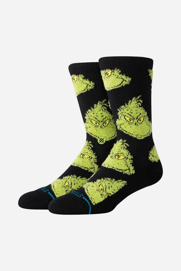 Stance X The Grinch Mean One Crew Socks in Black