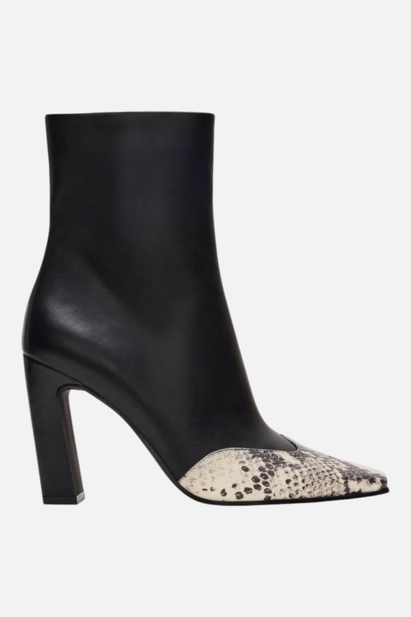 Steve Madden Lyle in Black with Leather Snake