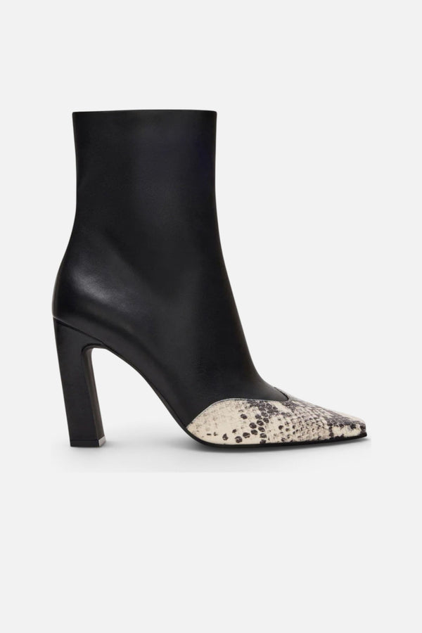 Steve Madden Lyle in Black with Leather Snake