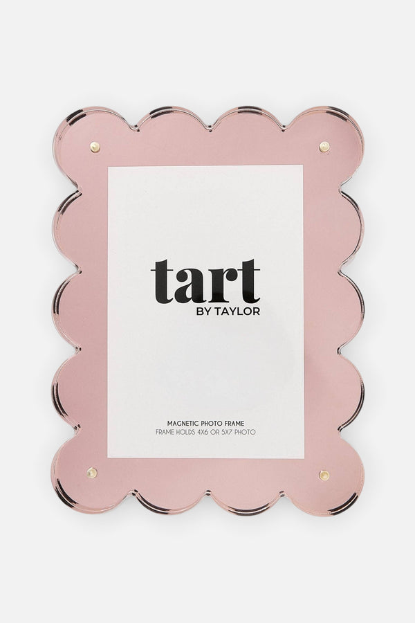 Tart By Taylor Chrome Acrylic Picture Frame in Light Pink
