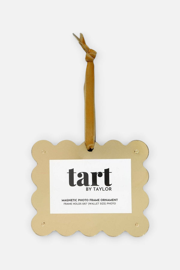 Tart By Taylor Chrome Frame Ornament in Gold