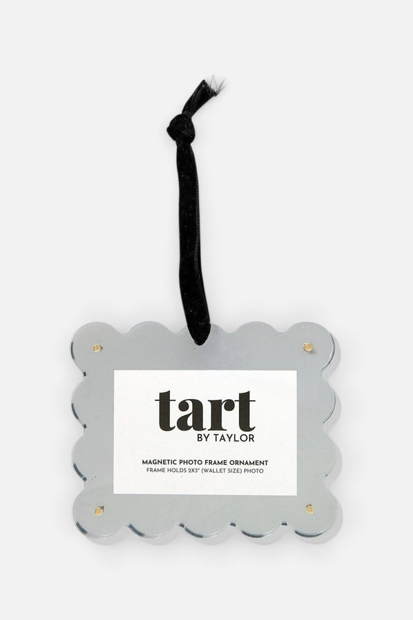 Tart By Taylor Chrome Frame Ornament in Silver