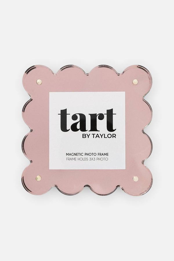 Tart By Taylor Chrome Mini Acrylic Picture Frame in Light Pink