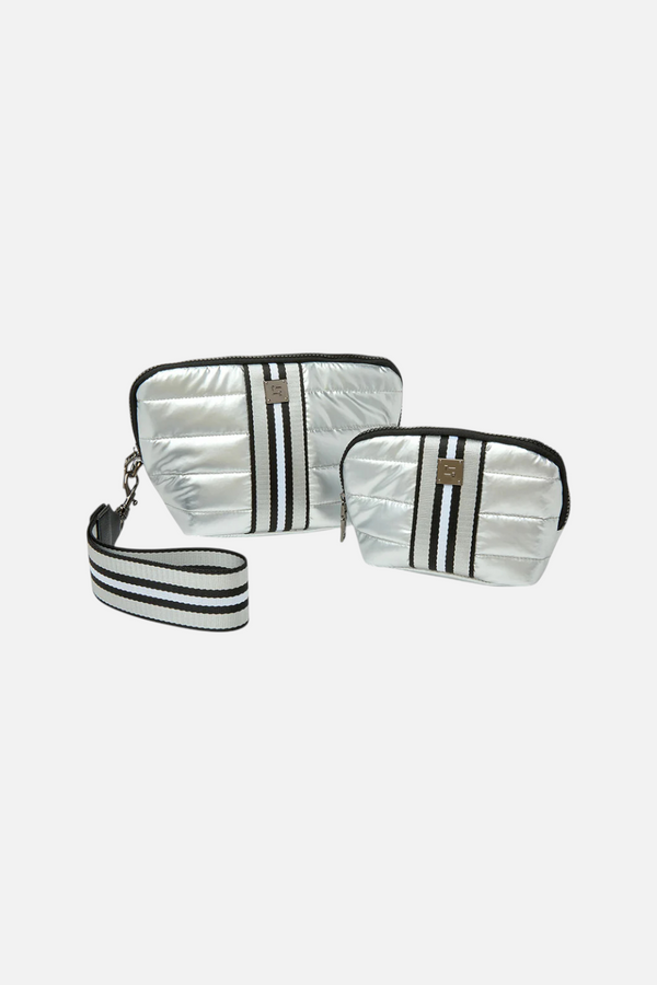 Think Royln Double Stash Bag in Pearl Silver