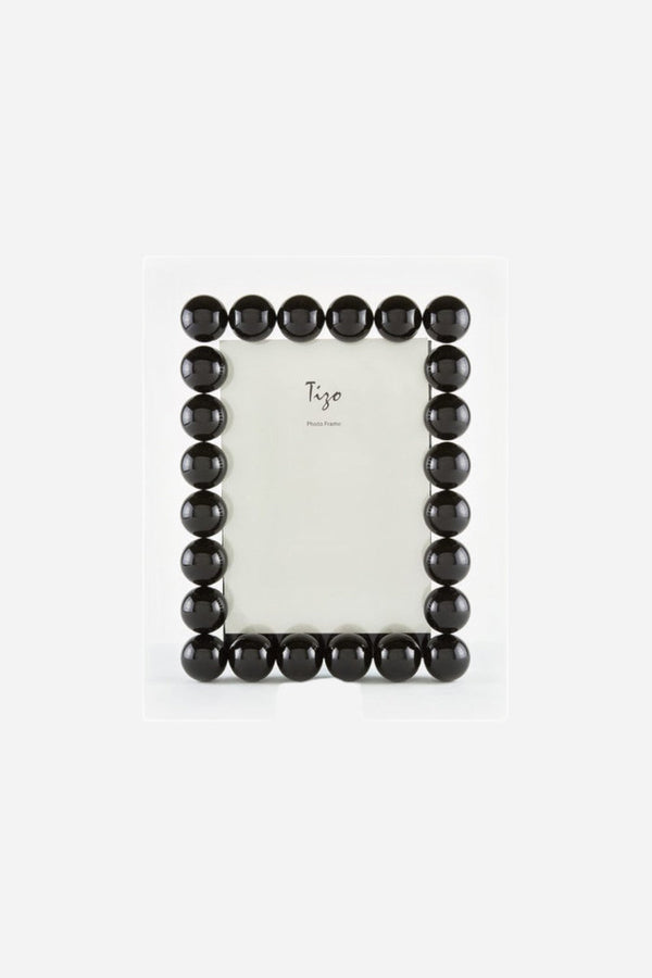 Tizo Black Crystal Glass Frame “Balls” - 5 x 7