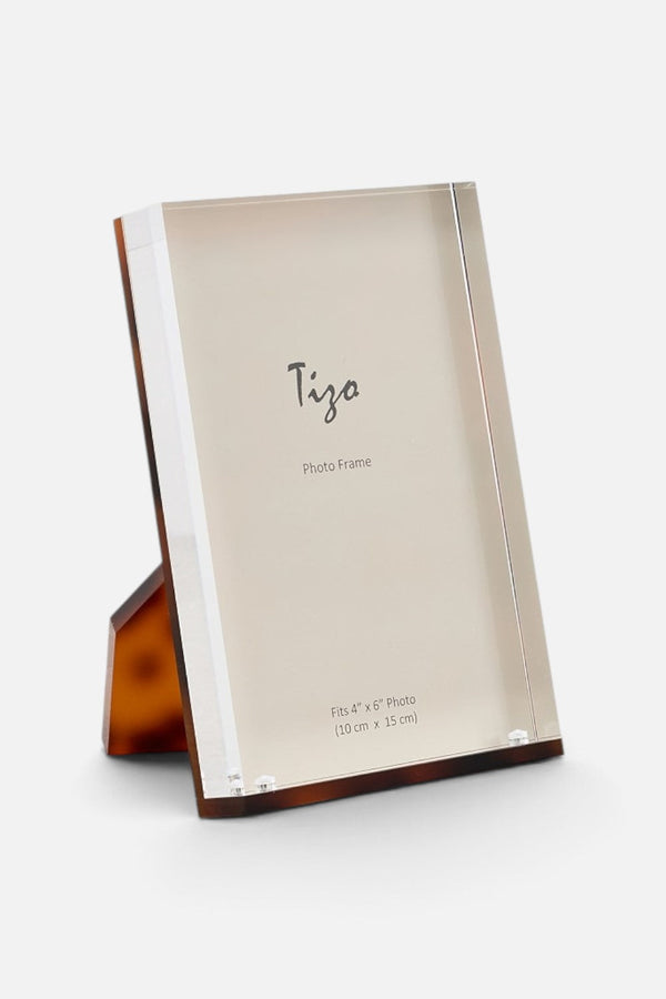 Tizo Lucite Tortoise Shell Picture Frame