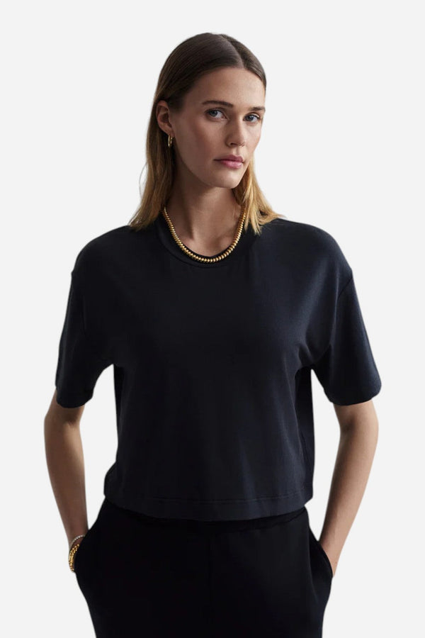 Varley Venice Easy Tee in Black