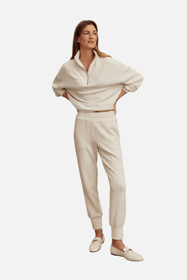 Varley Women's Slim Cuff Pant 27.5" Inseam in Ivory
