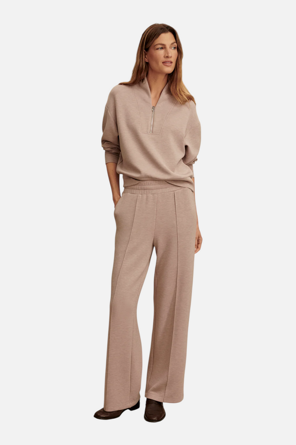 Varley Women's Wide Leg Pant 30" in Taupe Marl