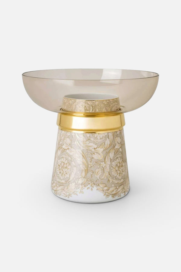 Versace Barocco 8.5" Vase in Beige