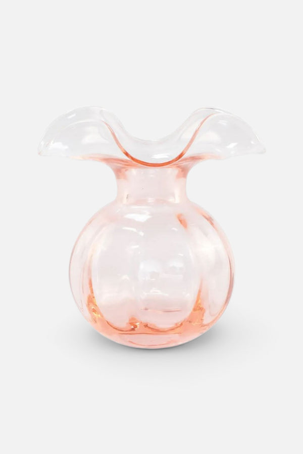 Vietri Hibiscus Glass Pink Bud Vase