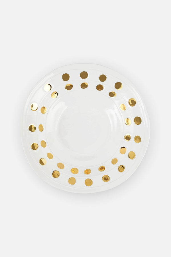 Vietri Medici Large Serving Bowl in Gold