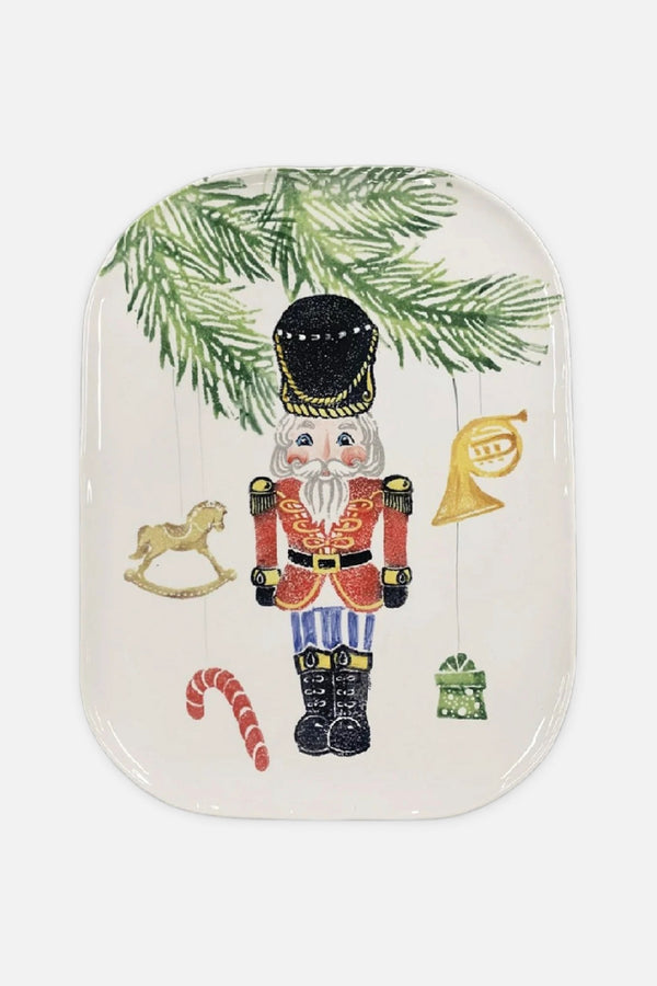 Vietri Nutcrackers Medium Rectangular Platter