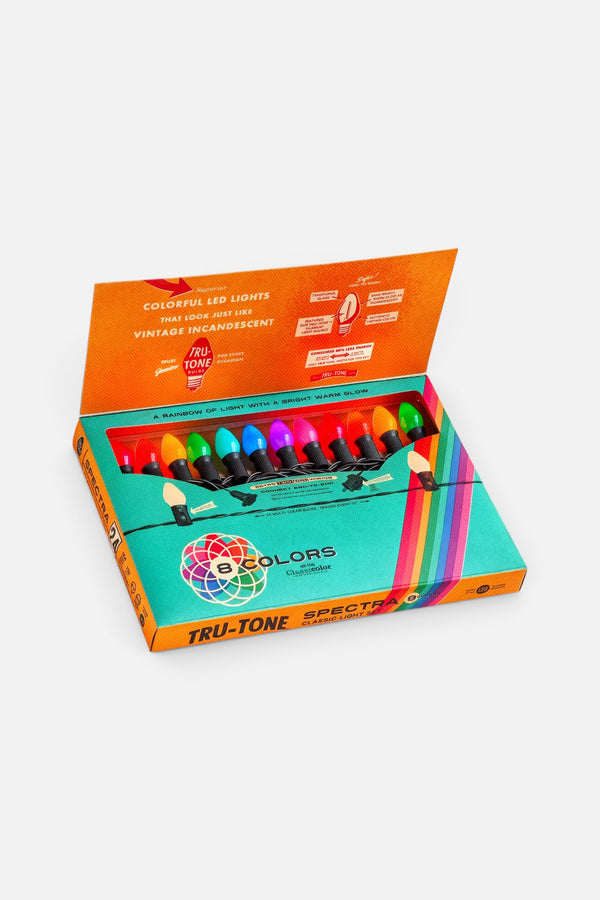 Tru-Tone Spectra Rainbow C7 Vintage-Style Christmas Lights