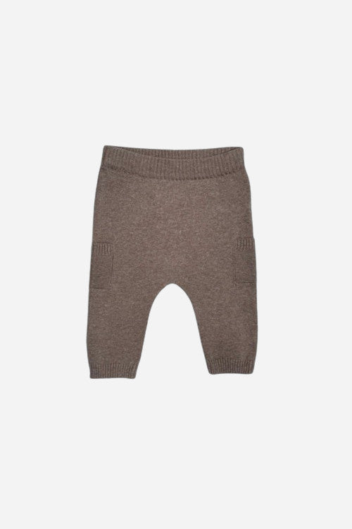 Viverano Baby Side Pocket Sweater Knit Pants in Cafe Latte