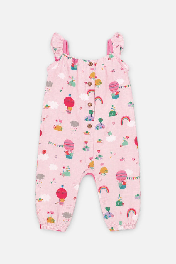 Viverano Fly Away Balloon Ruffle Sleeveless Jumpsuit