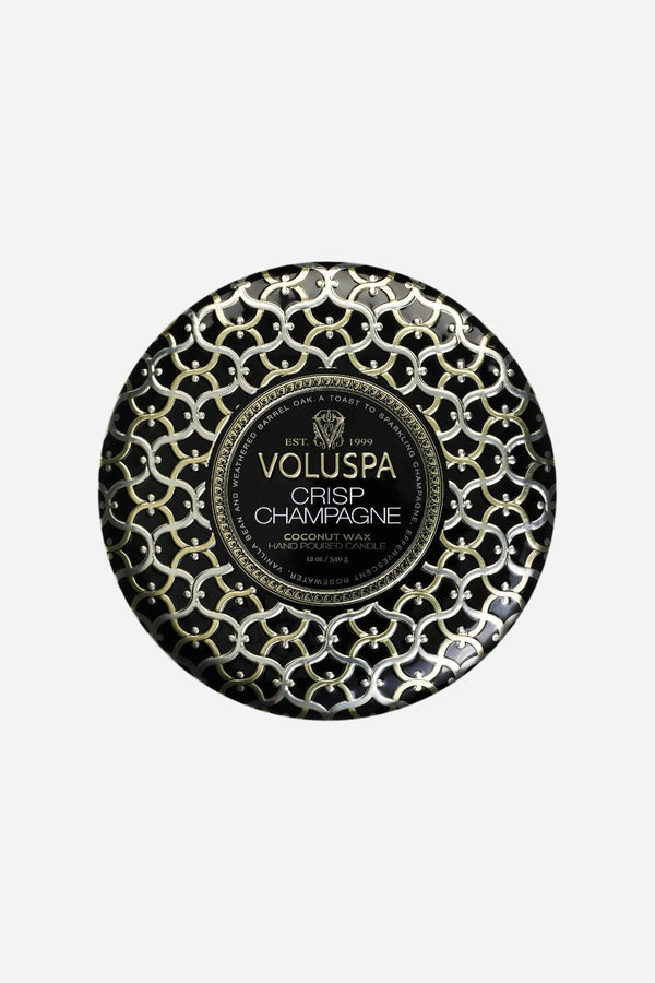 Voluspa Crisp Champagne 3 Wick Tin Candle