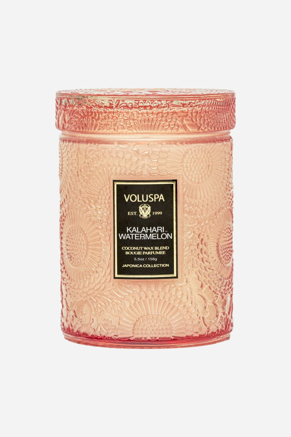 Voluspa Kalahari Watermelon Small Jar Candle with Lid, 5.5 oz.