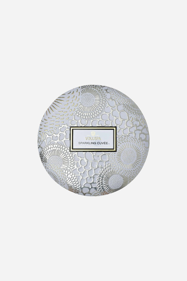 Voluspa Sparkling Cuvée 3 Wick Tin Candle