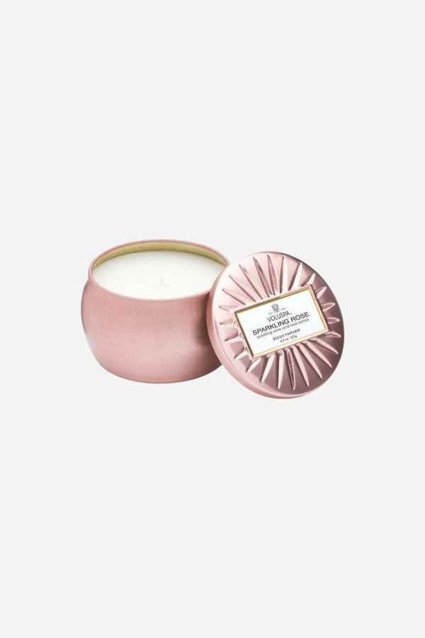 Voluspa Sparkling Rose Mini Tin Candle