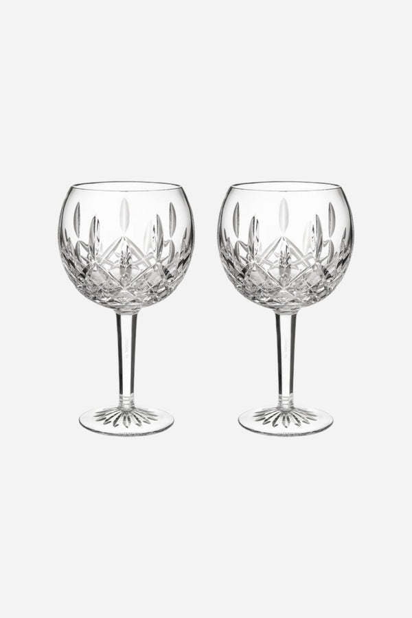 Waterford Lismore Balloon Crystal Wine Glass - Set of 2