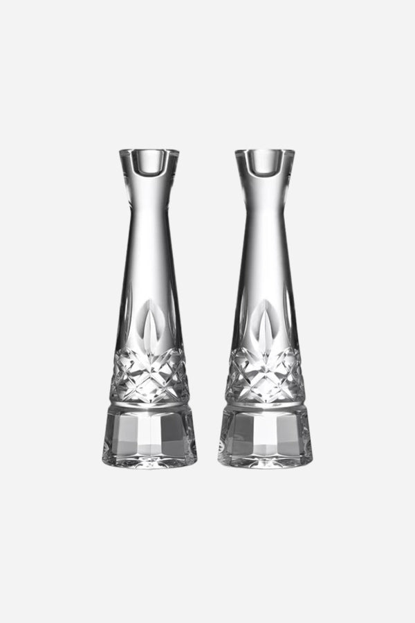 Waterford Lismore Round Candlestick 10", Set of 2